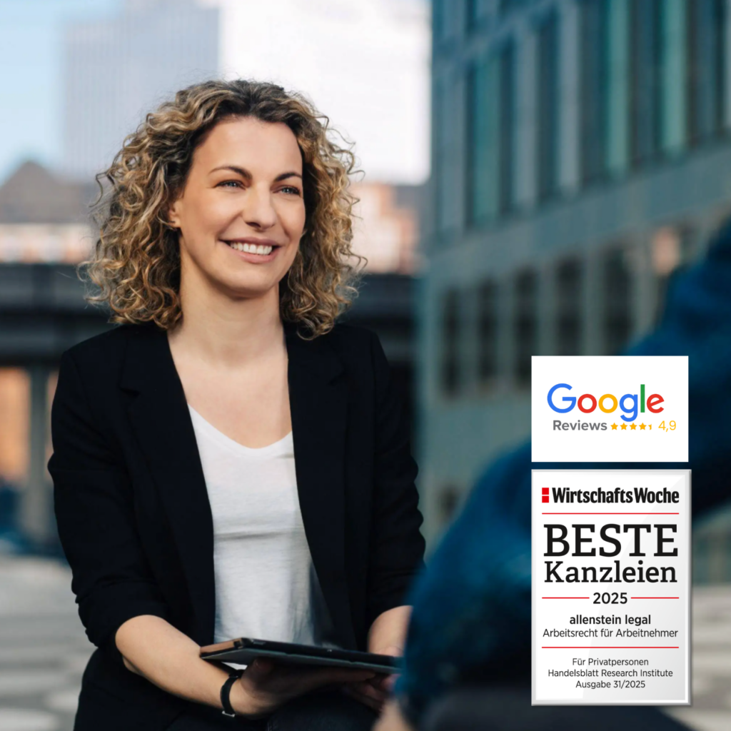 Anne Lachmund, Rechtsanwältin für Arbeitsrecht in Berlin, mit dem WirtschaftsWoche-Siegel Beste Kanzleien 2025